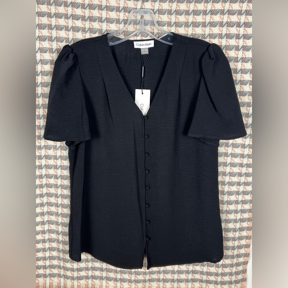 NWT Calvin Klein Black Top - Small